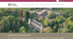 Desktop Screenshot of chateaudepreisch.com